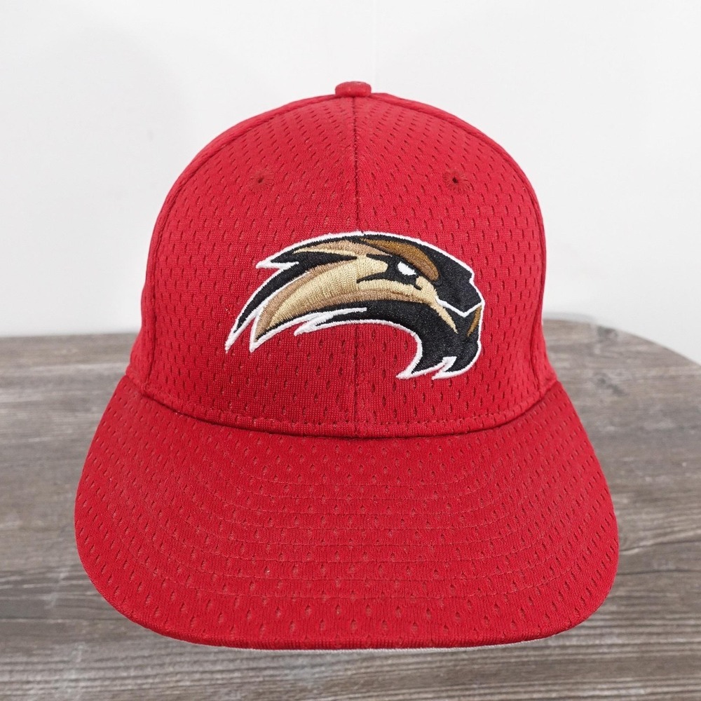 SIUE Cougars Hat‎ Cap Fitted 7 1/8 Red Mesh Baseball Adidas SIU Edwardsville